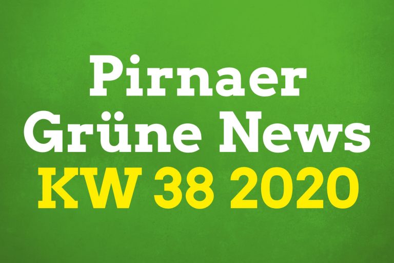 Pirnaer Grüne News (KW 38 2020)