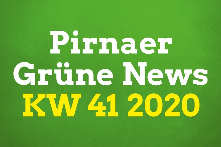Pirnaer Grüne News (KW 41 2020)