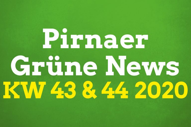 Pirnaer Grüne News (KW 43/44 2020)