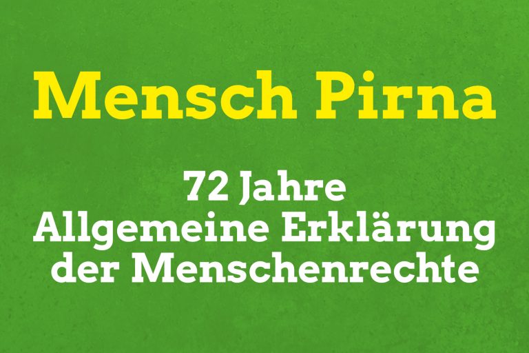 Mensch Pirna: 72 Jahre Allgemeine Erklärung der Menschenrechte